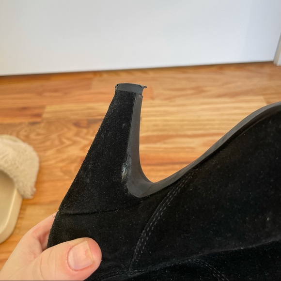 Steve Madden Suede Boots With Lace Up Detail - Picture 6 of 7